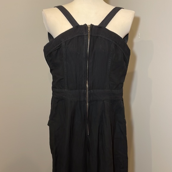 NWT FREE PEOPLE Call on Me Linen Jumpsuit BLACK / SMALL - Picture 4 of 12